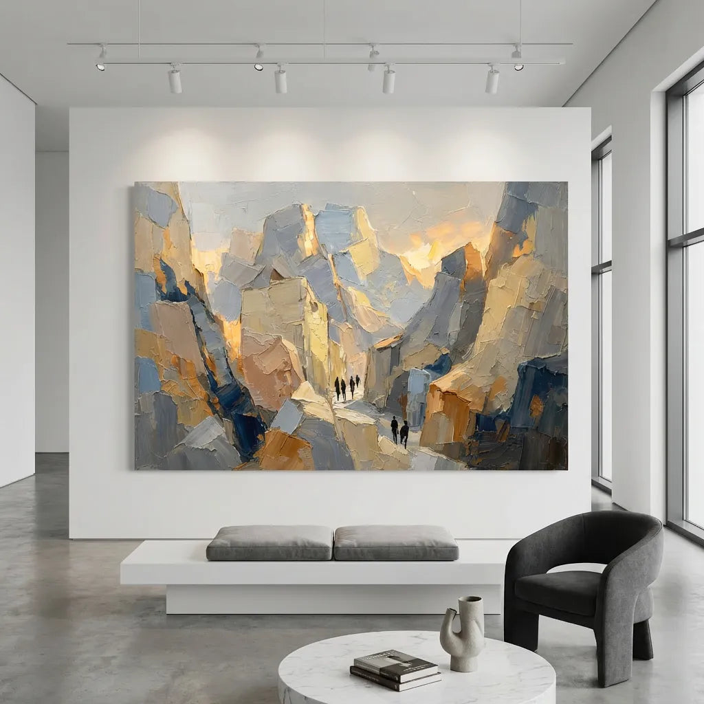 Light Abstract Landscape Painting AP#0636