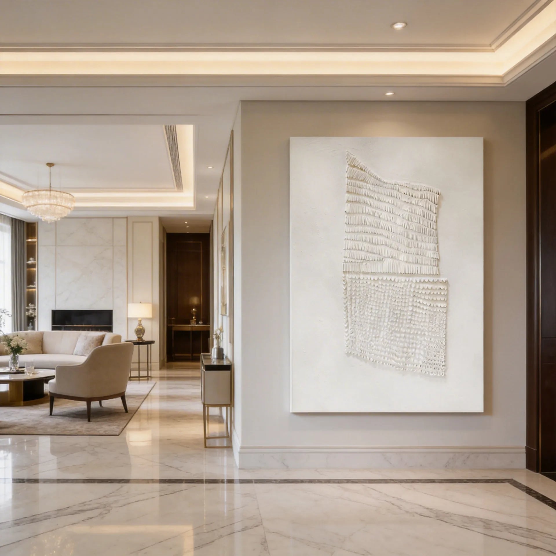 Linear Texture Relief Canvas PM#3657