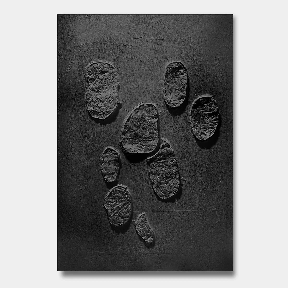 Minimalist Black Relief Canvas PM#3675