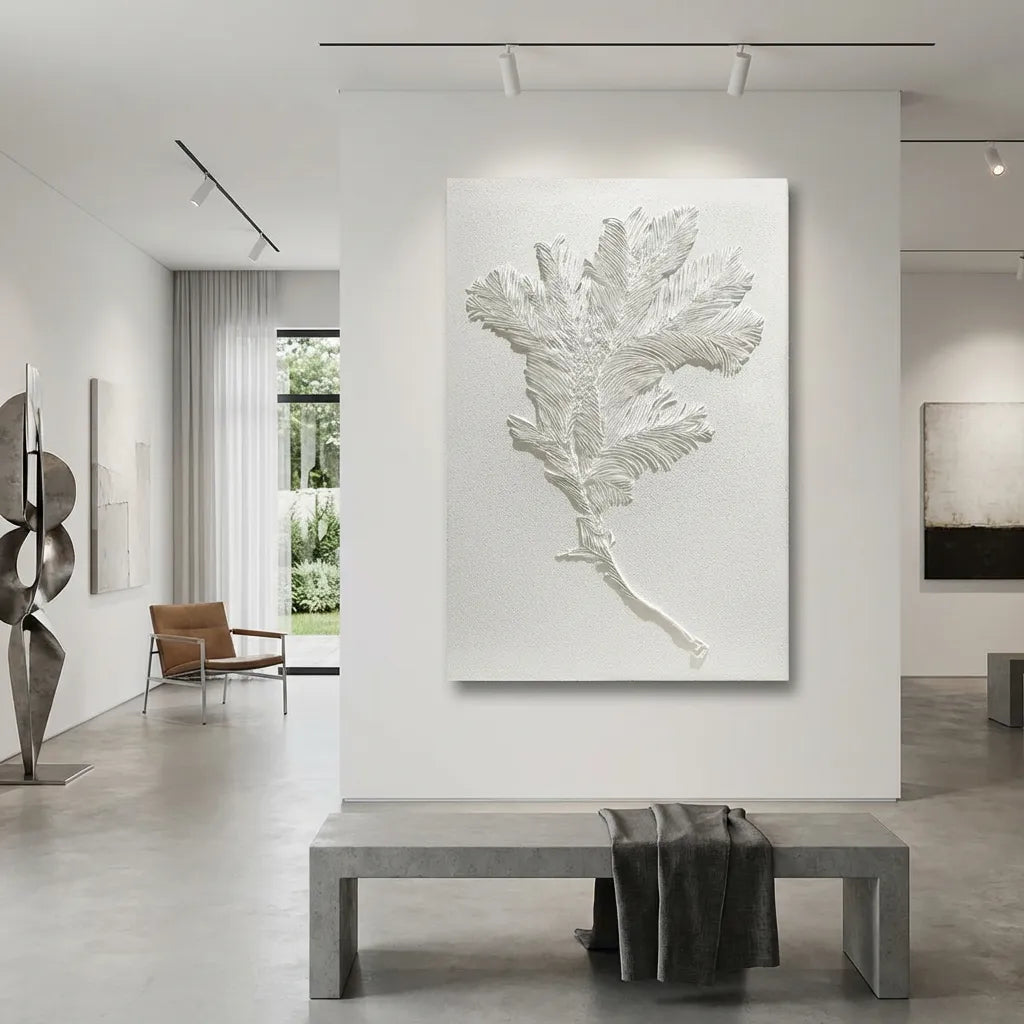 Minimalist Botanical Relief Canvas PM#3677