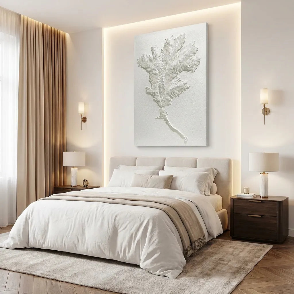 Minimalist Botanical Relief Canvas PM#3677