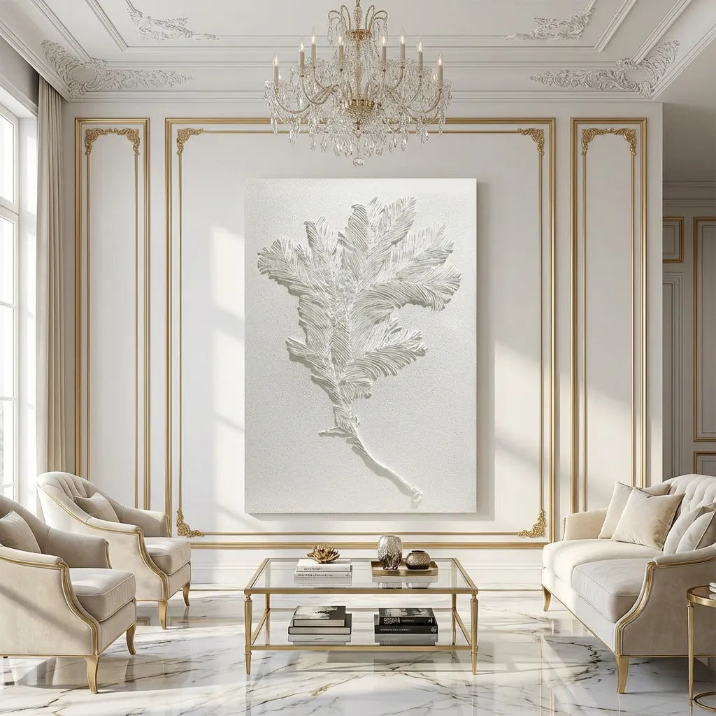Minimalist Botanical Relief Canvas PM#3677