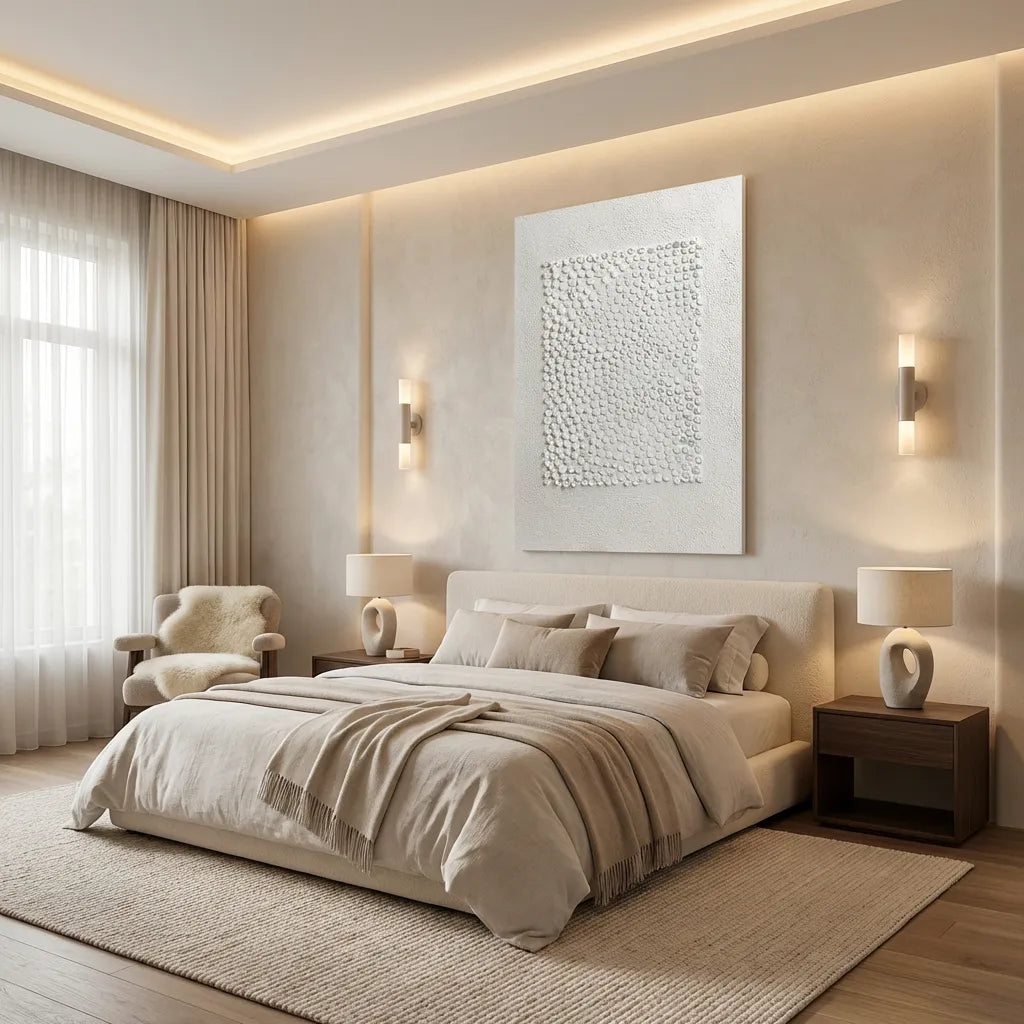 Minimalist Circle Relief Canvas PM#3647