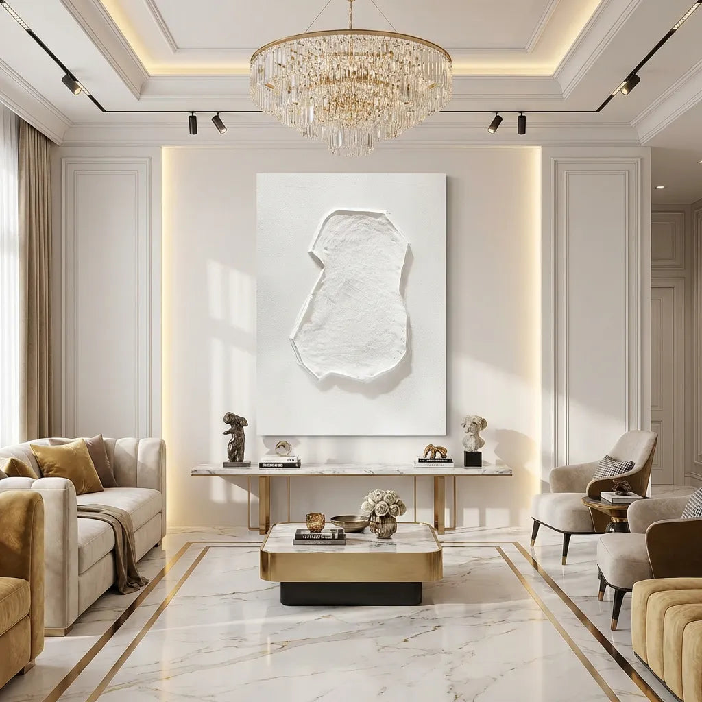 Minimalist Sculptural Relief Canvas PM#3662