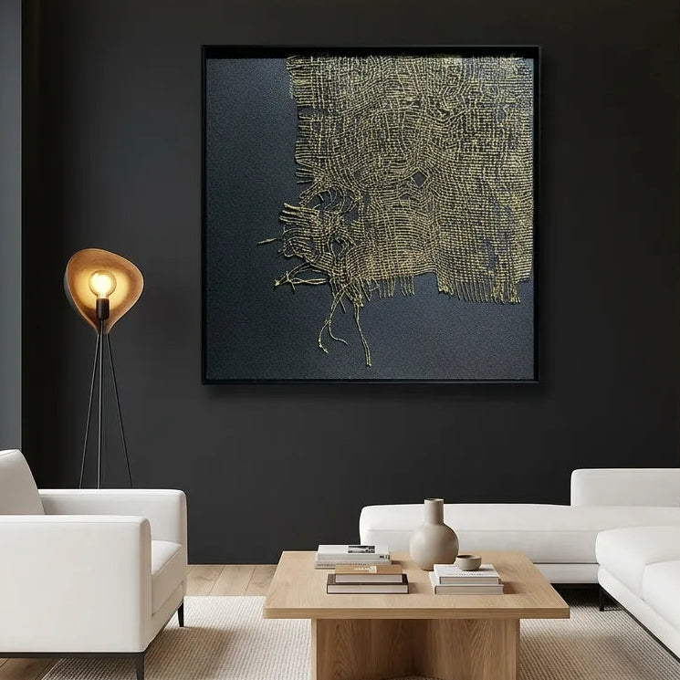 Modern Gold Woven Relief Print YY#1522