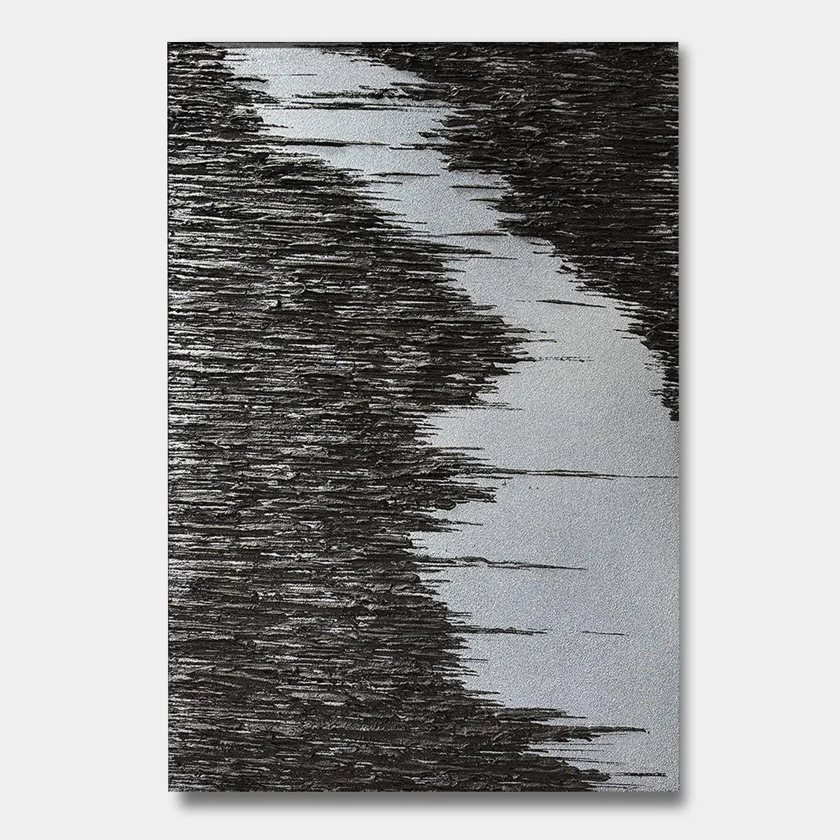 Monochrome Abstract Texture Painting PM#3111