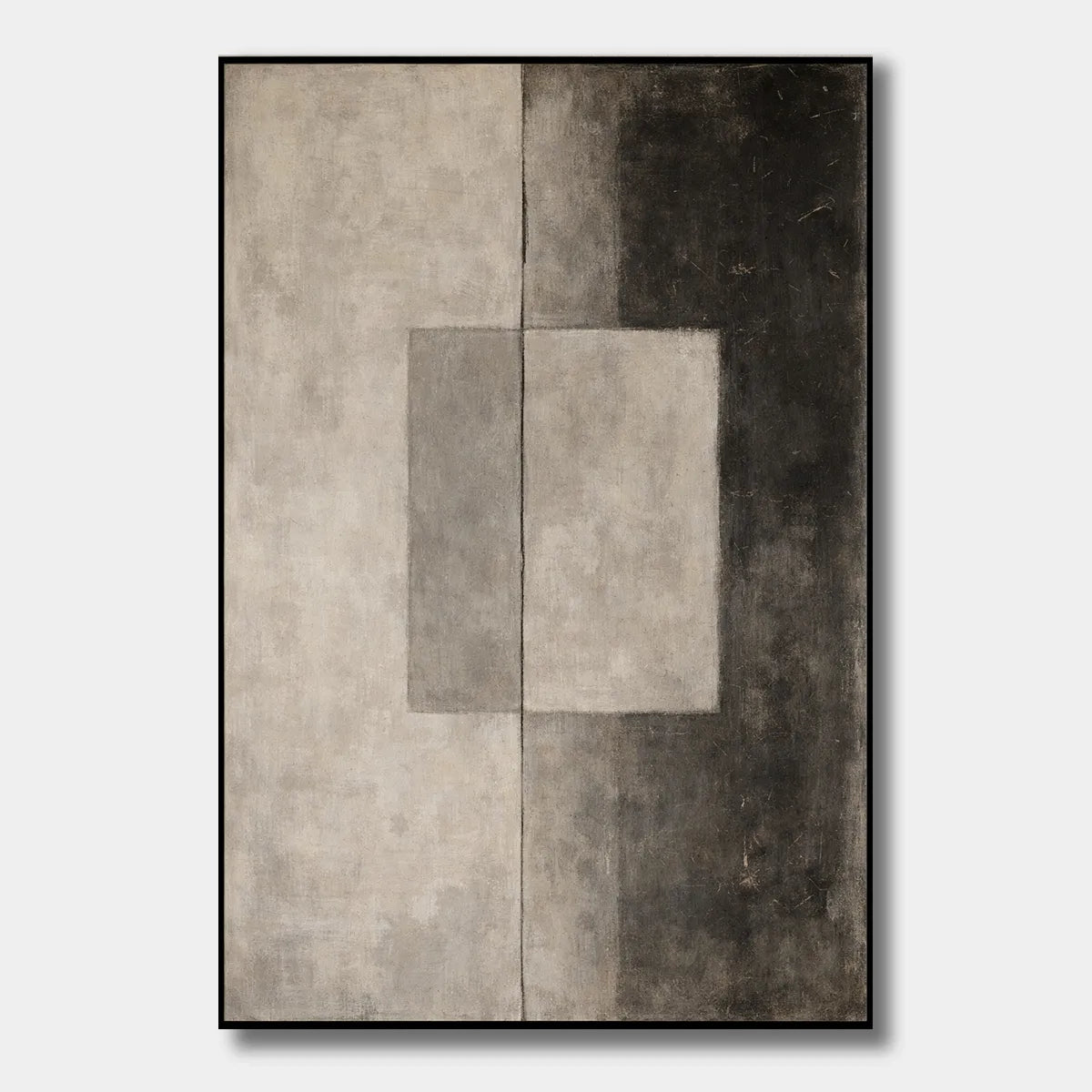 Neutral Square Abstract Painting AP#0614