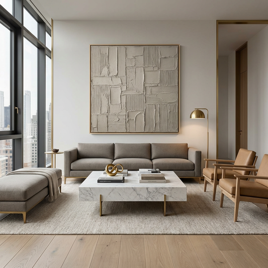 Neutral Texture Abstract Painting AP#0646