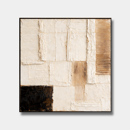 Neutral Textured Abstract Painting AP#0644