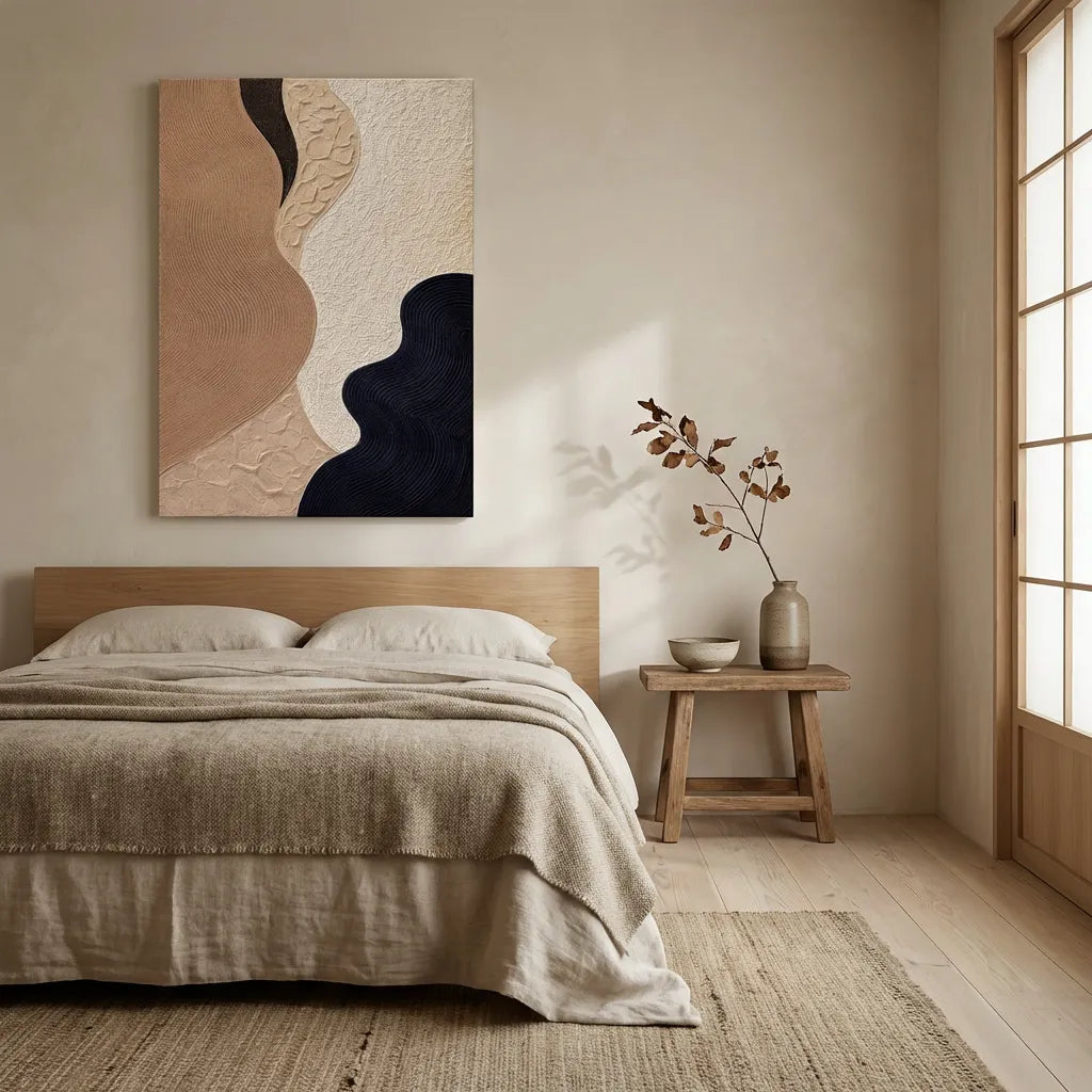 Neutral Wave Abstract Painting AA#0272