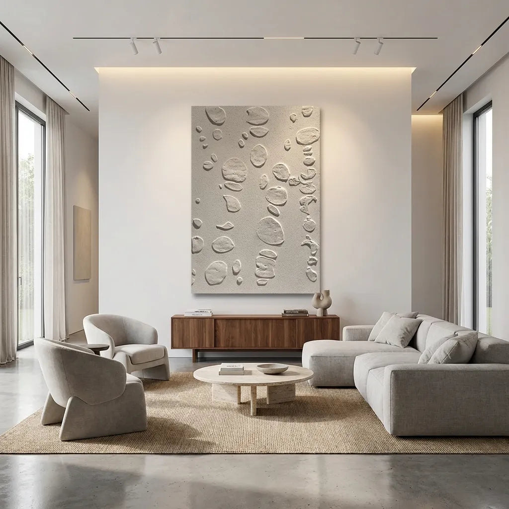 Organic Plaster Relief Canvas PM#3663