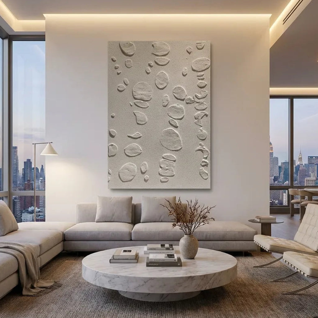 Organic Plaster Relief Canvas PM#3663
