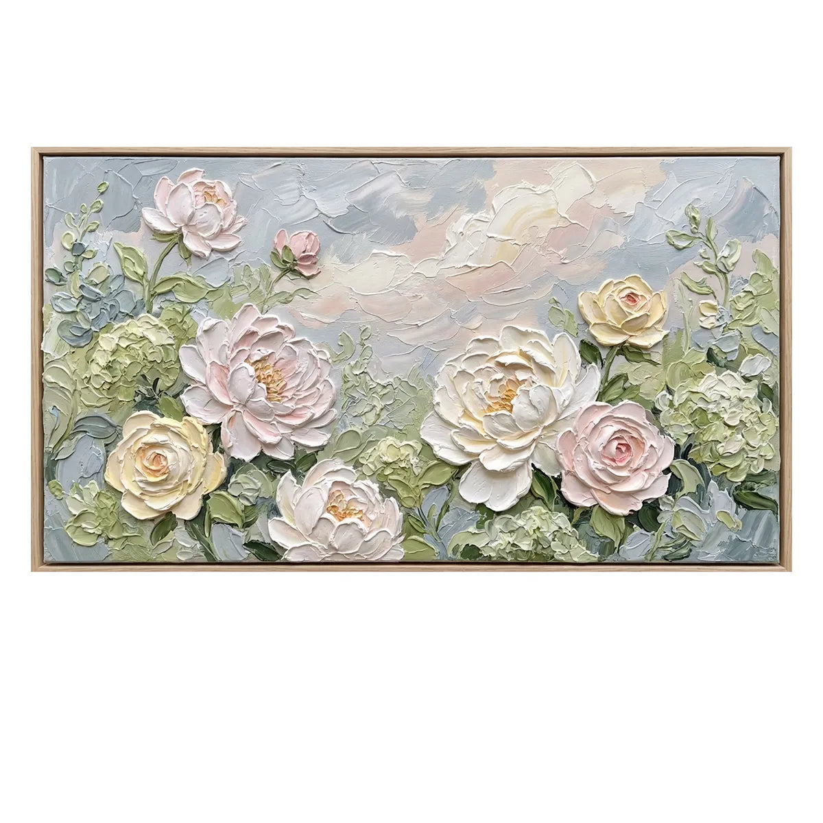 Pastel Rose Garden Painting AA#0243