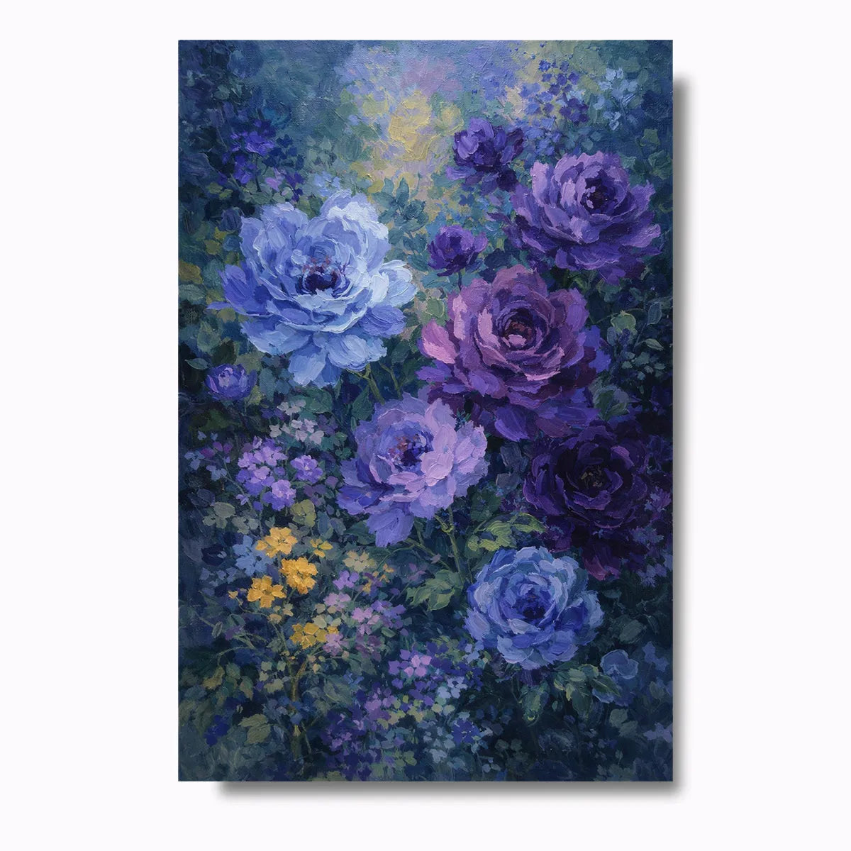 Purple Rose Garden Painting AA#0219