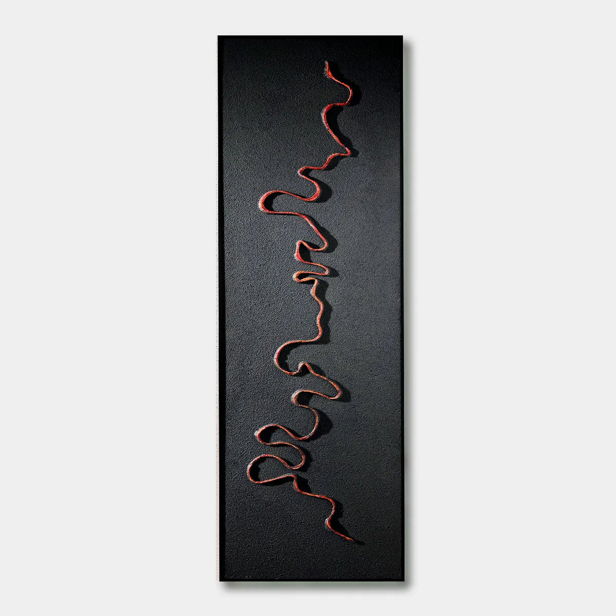 Red Ribbon Relief Print for Modern Minimalist Hallway YY#1513