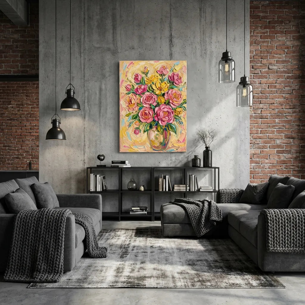 Rose Bouquet Oil Painting AA#0227
