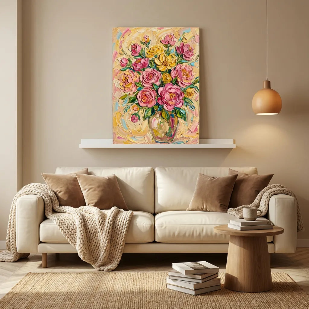 Rose Bouquet Oil Painting AA#0227