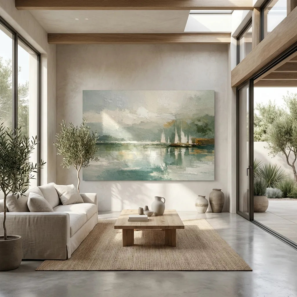 Sailboat Landscape Painting AP#0641