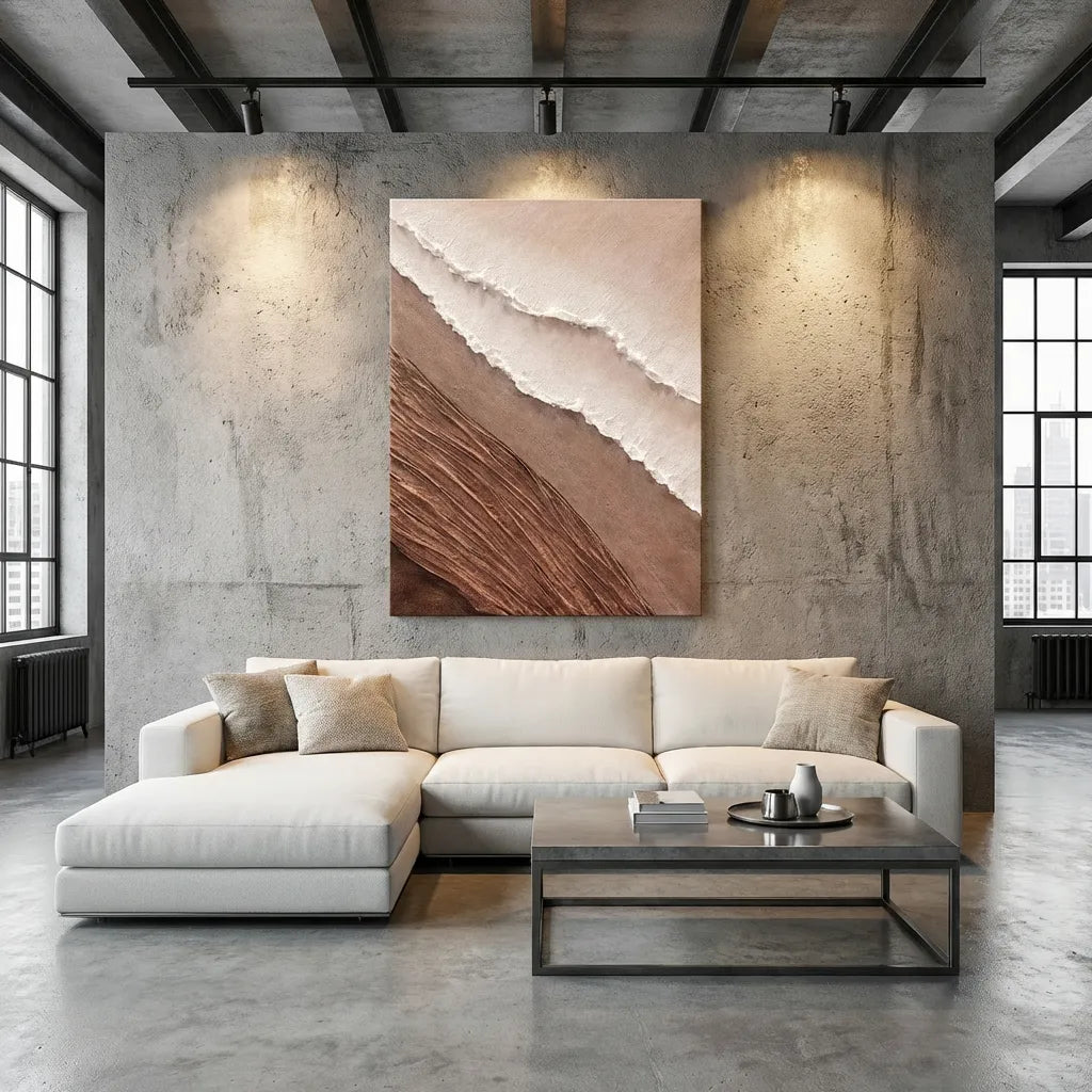 Sand-Stone Textured Abstract Painting AA#0277
