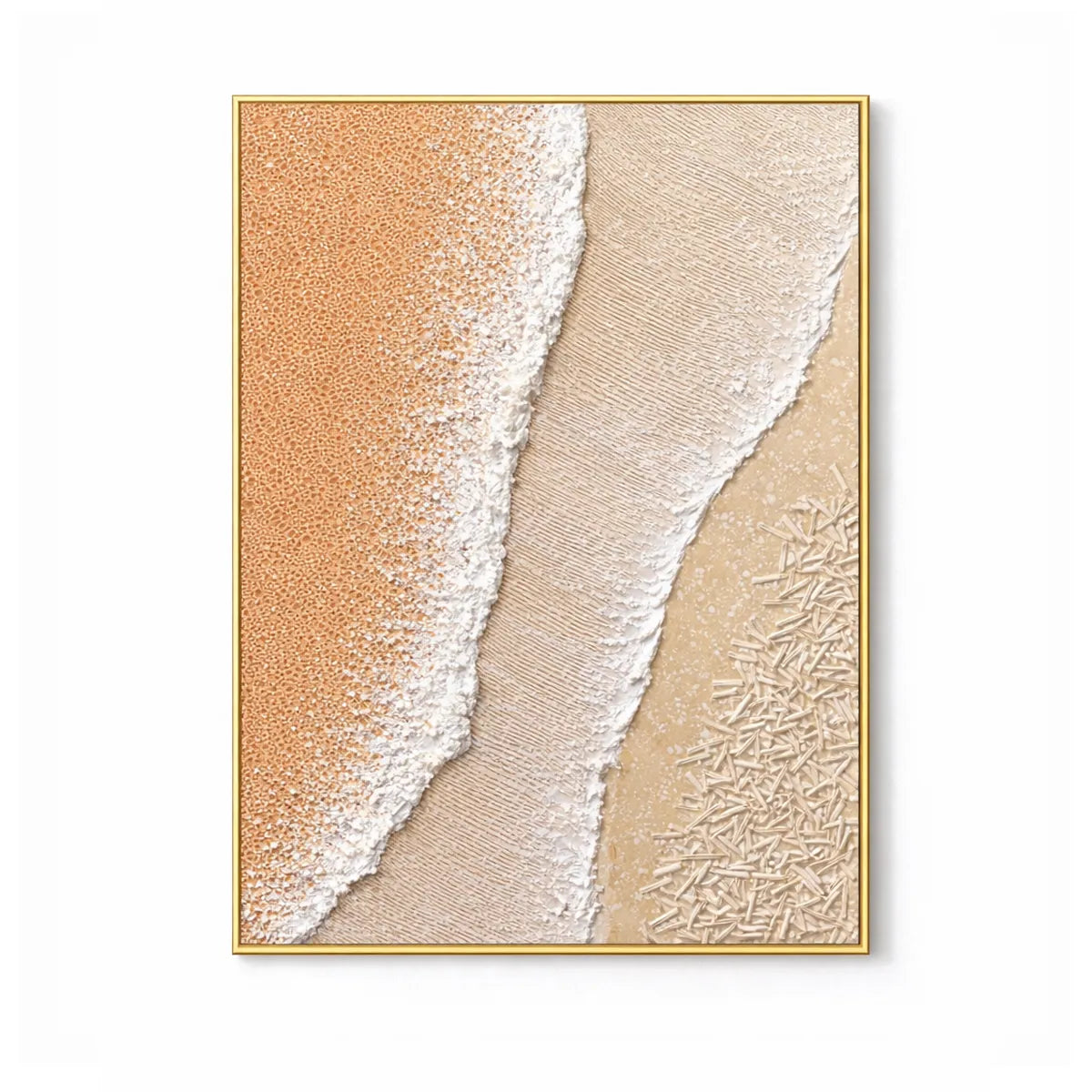 Sand-Tone Textured Abstract Painting AA#0276