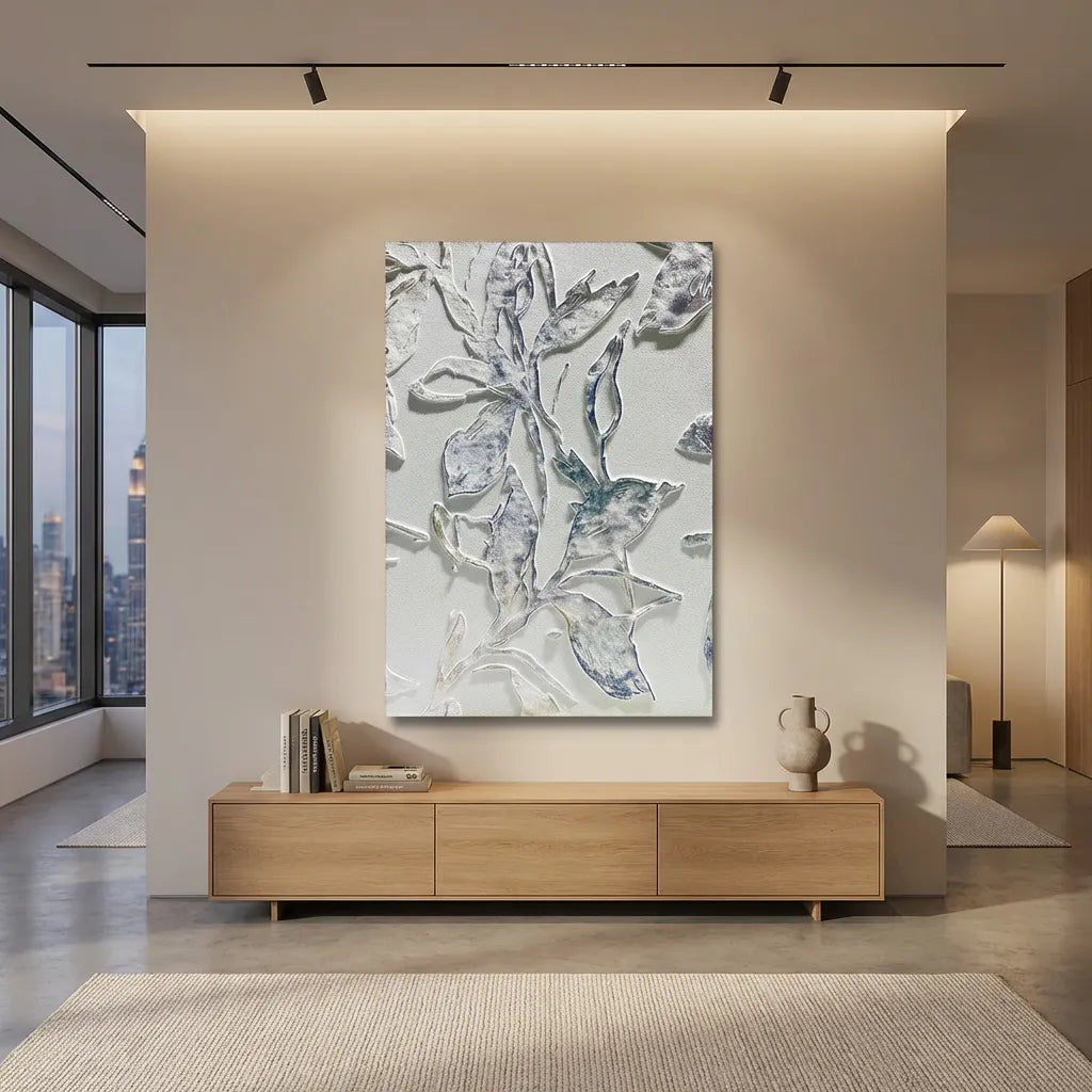 Sculpted Botanical Abstract Canvas PM#3672