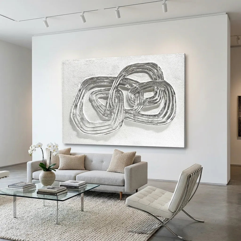 Sculpted Loop Abstract Relief PM#3636
