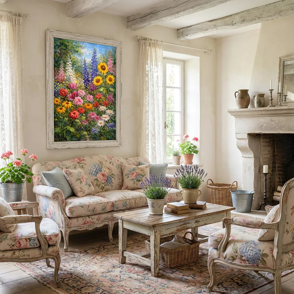 Summer Flower Garden Painting AA#0205