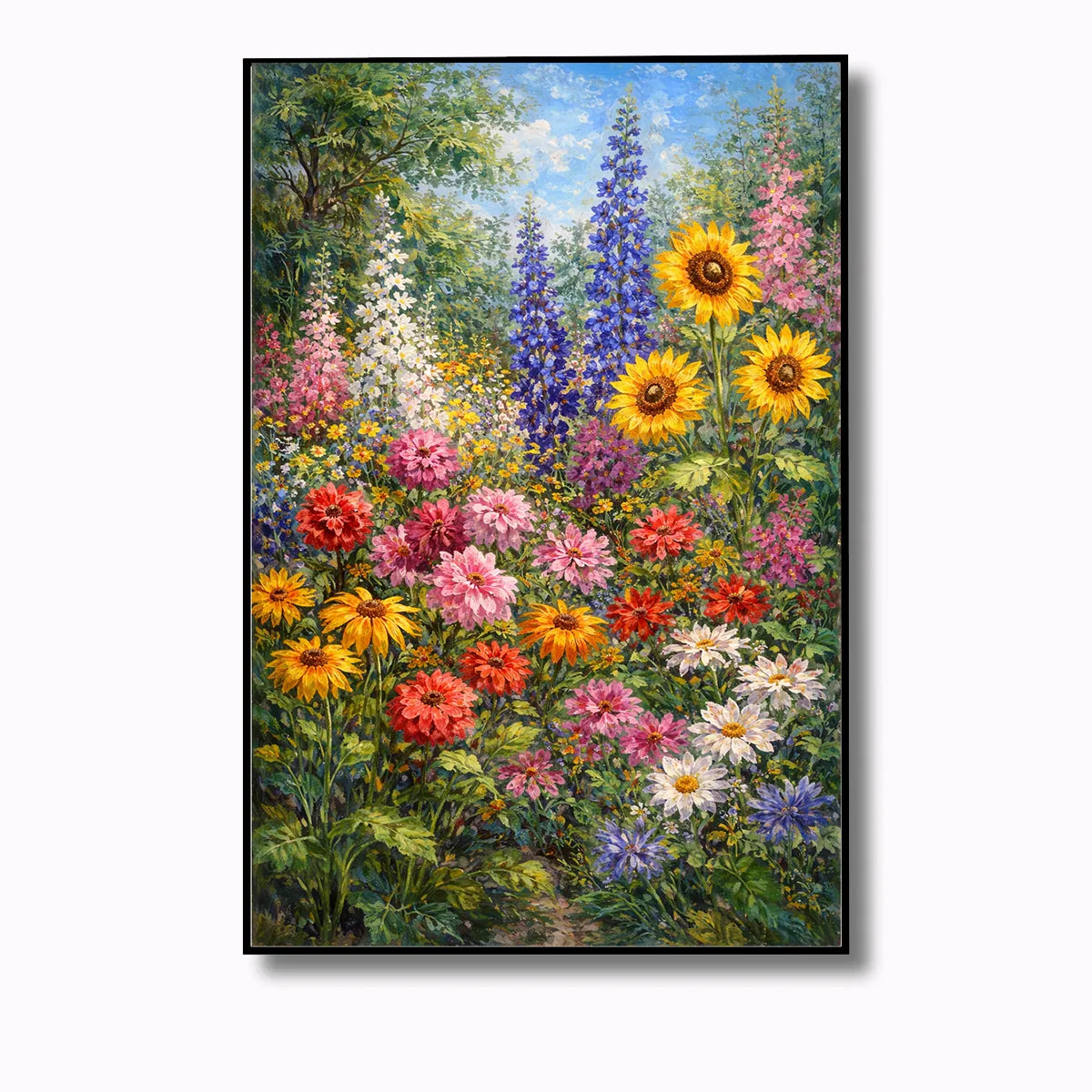 Summer Flower Garden Painting AA#0205