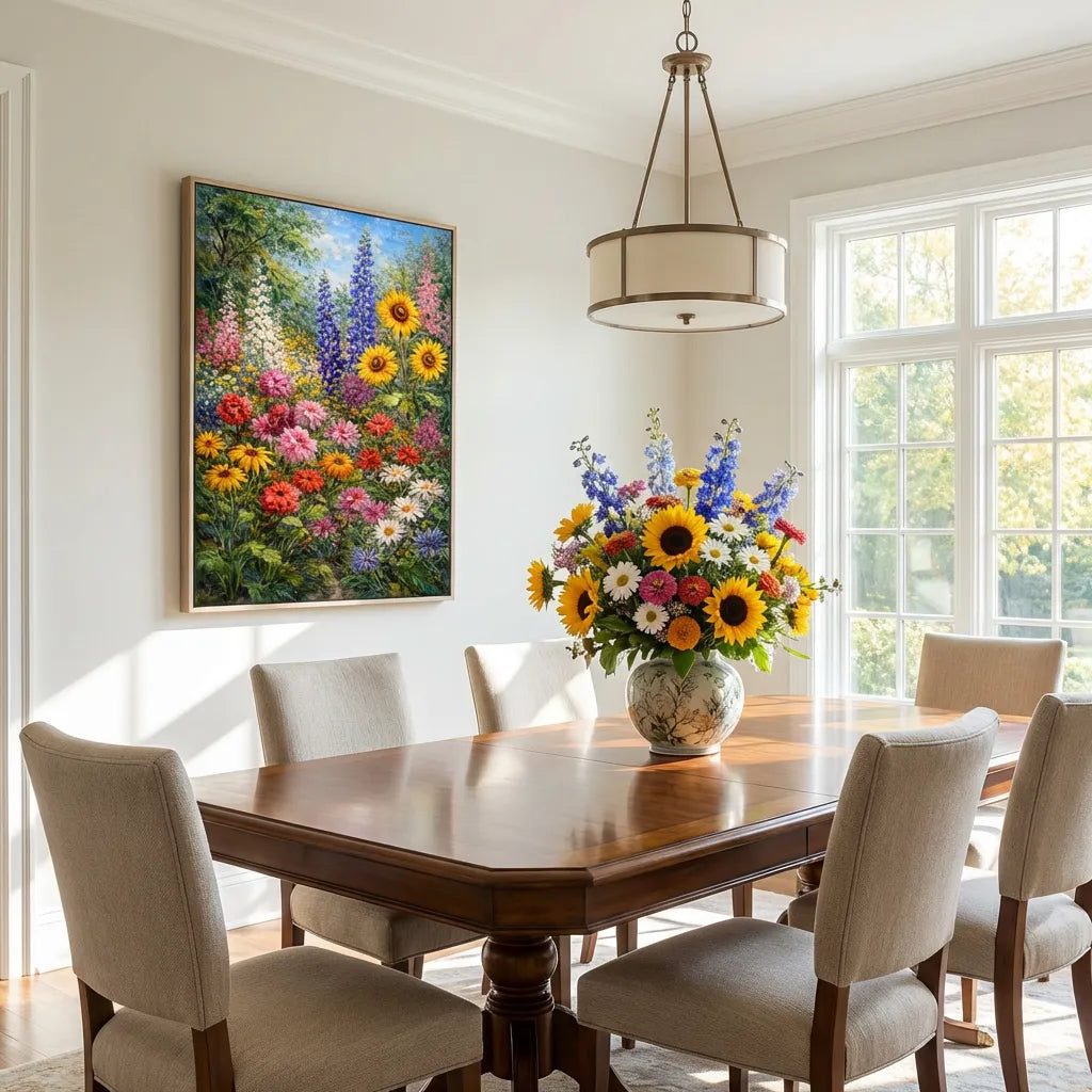 Summer Flower Garden Painting AA#0205