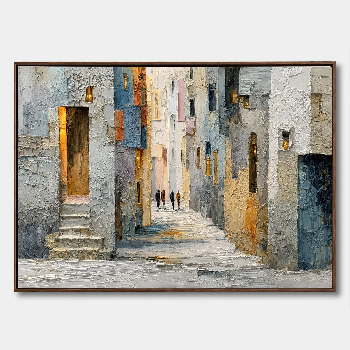 Textured Cityscape Painting  AP#0635