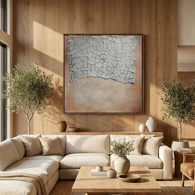 Textured Earth Abstract Canvas PM#3680