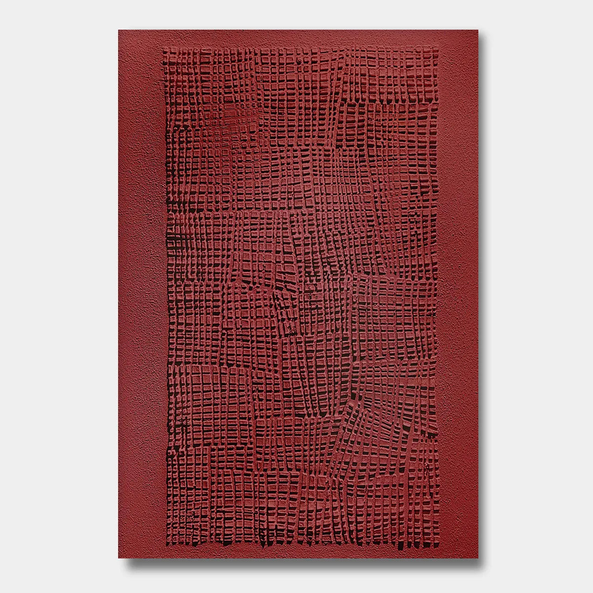 Textured Grid Abstract Canvas PM#3646