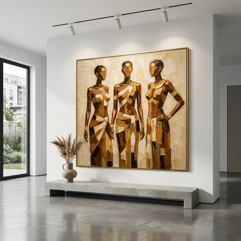 Three Women Figurative Painting AP#0609