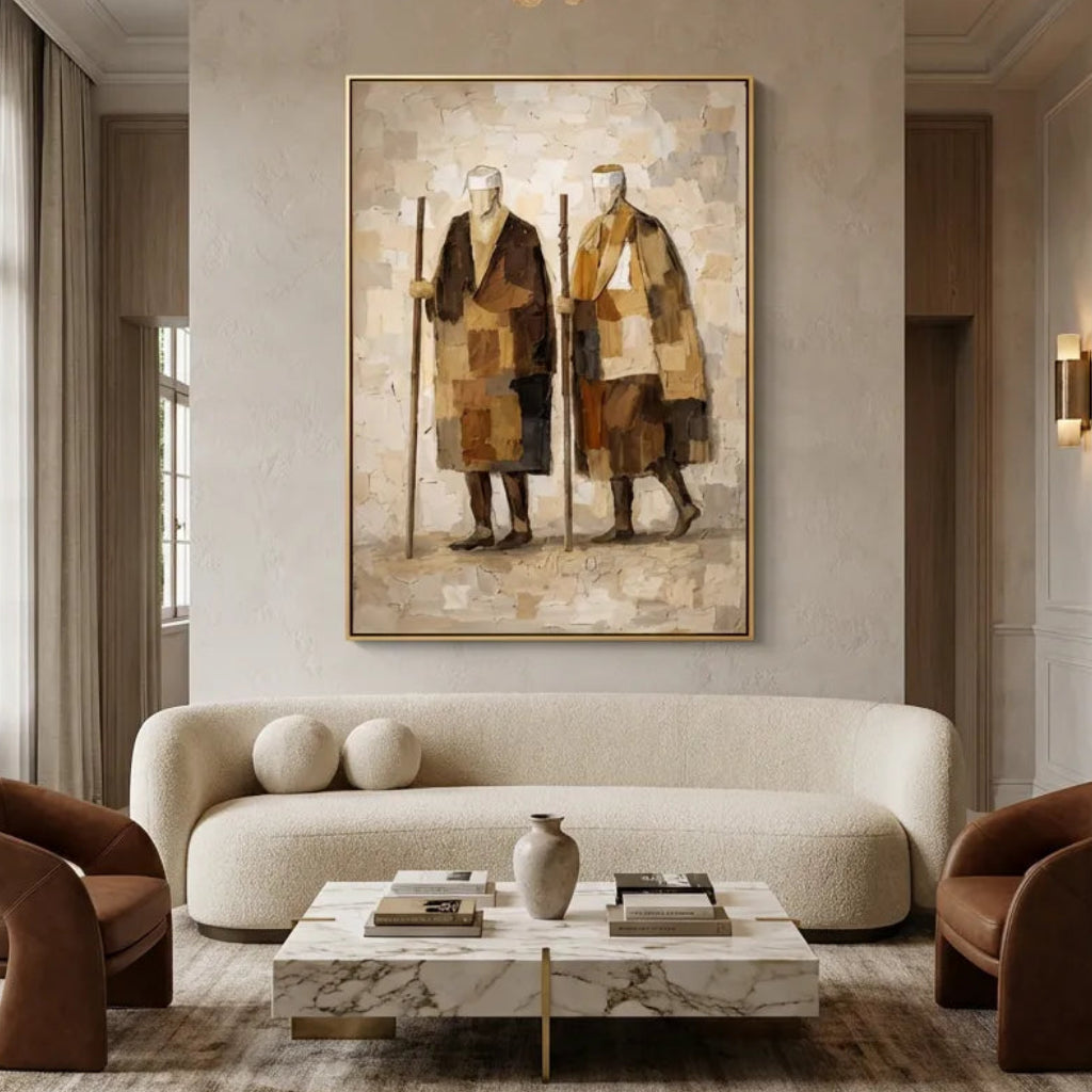 Two Figures Figurative Painting AP#0610