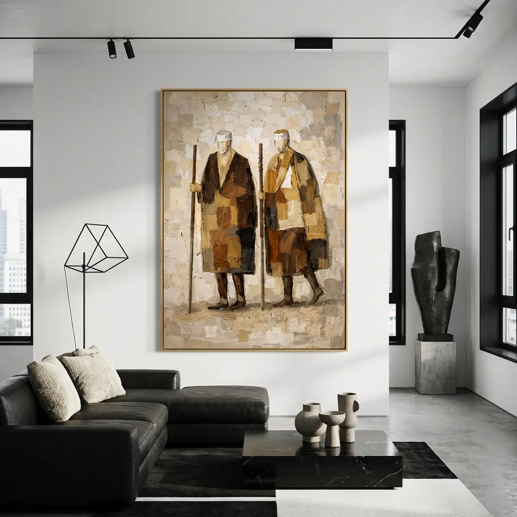 Two Figures Figurative Painting AP#0610
