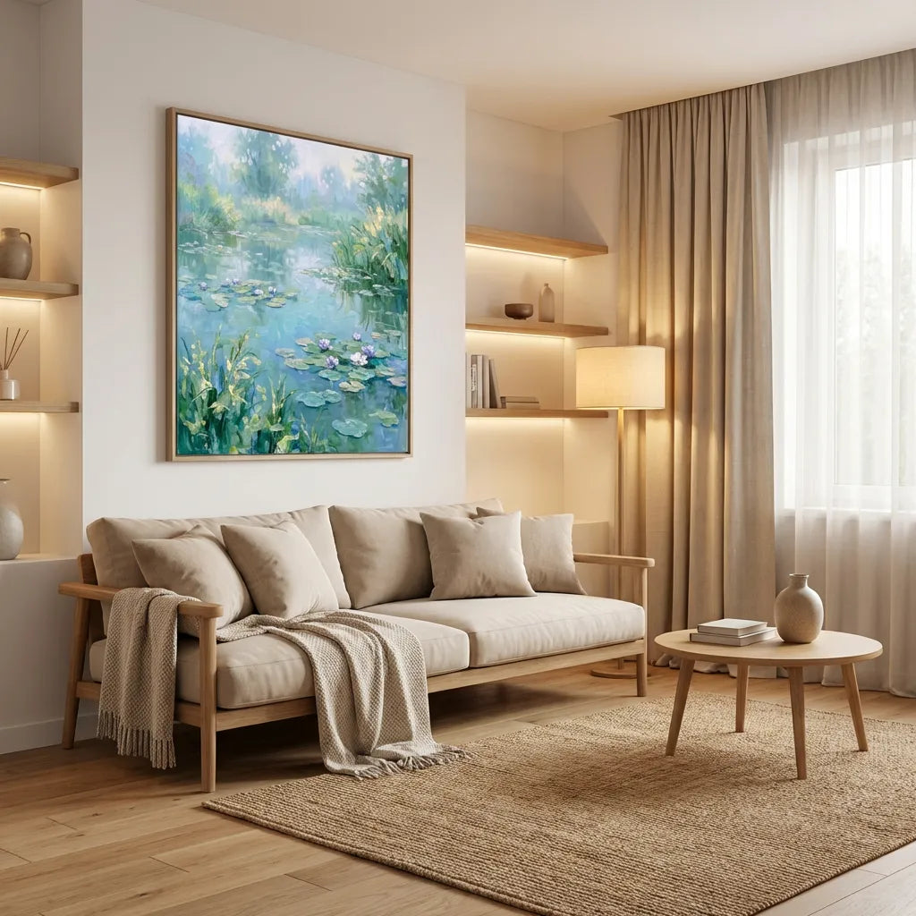 Water Lily Lake Painting AA#0256