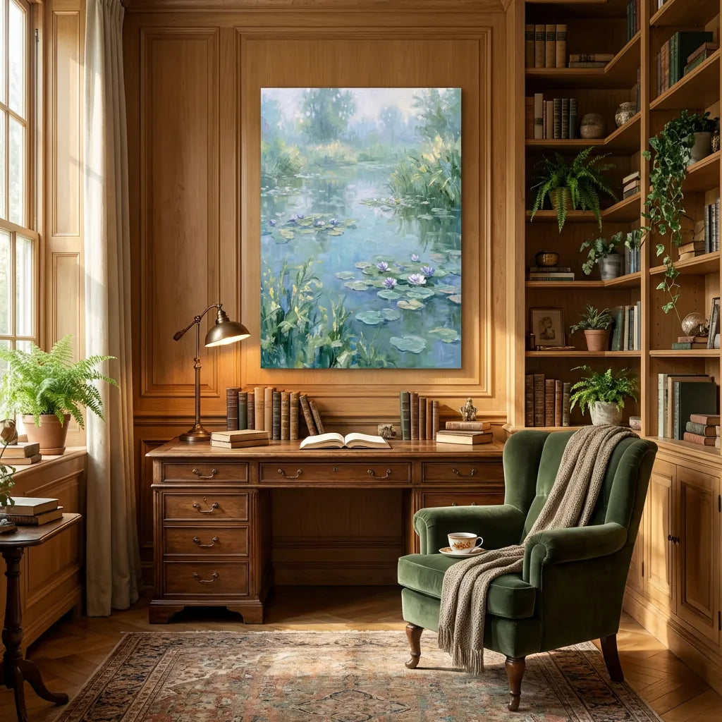 Water Lily Lake Painting AA#0256