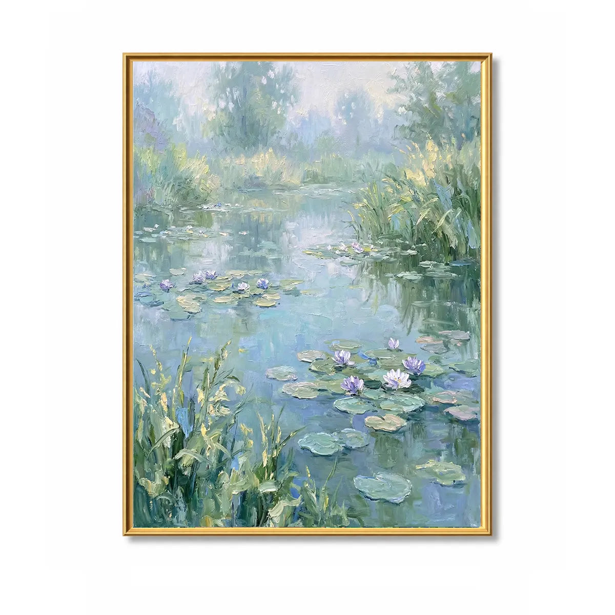 Water Lily Lake Painting AA#0256