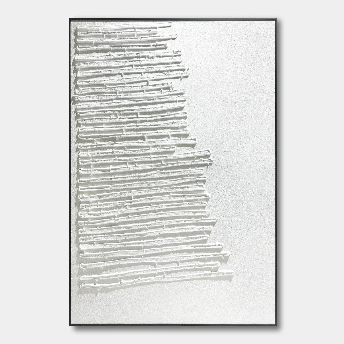 White Bamboo Relief Print YY#1532