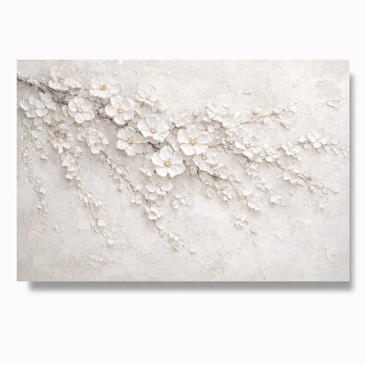 White Cherry Blossom Panorama Painting AA#0213