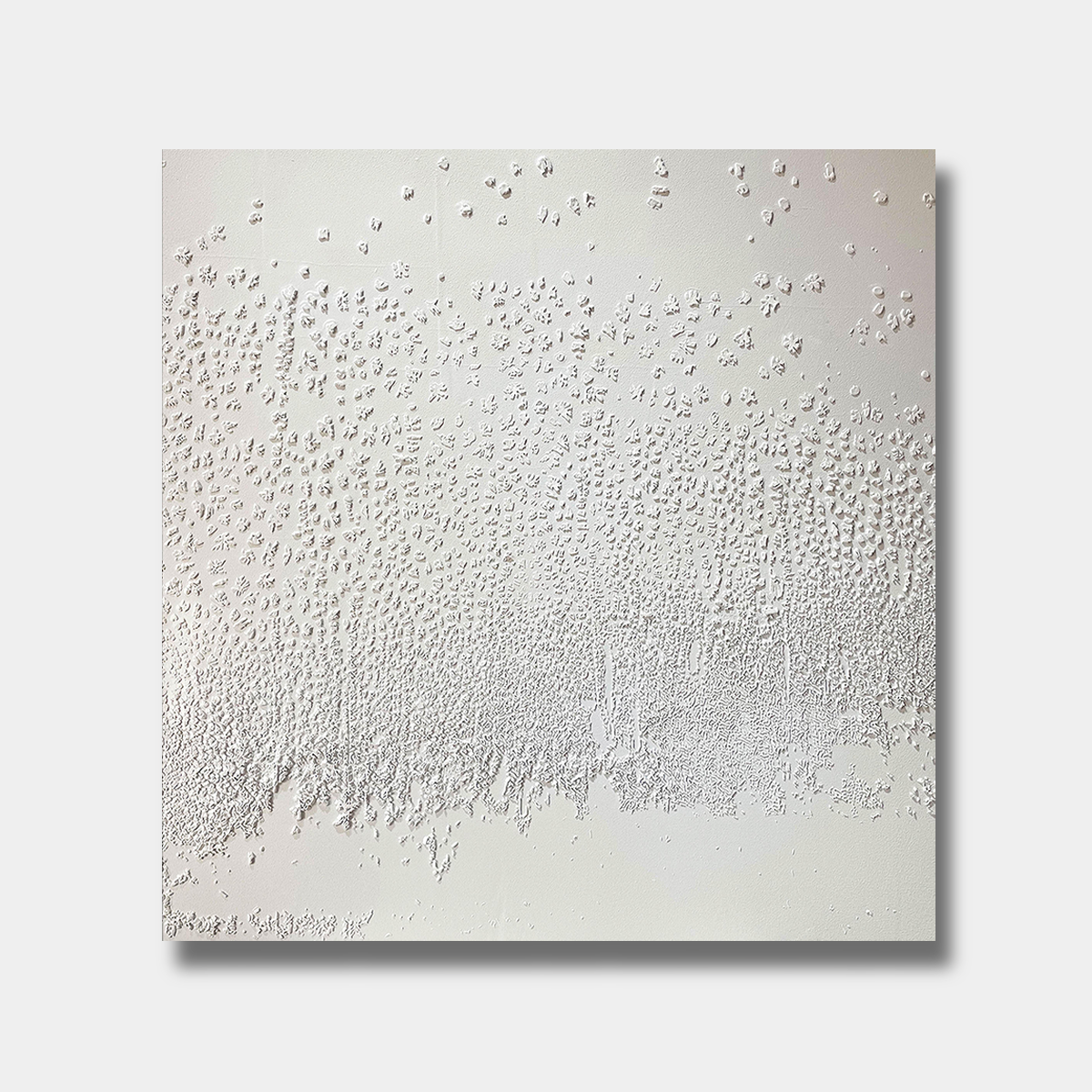 White Textured Abstract Painting PM#3688