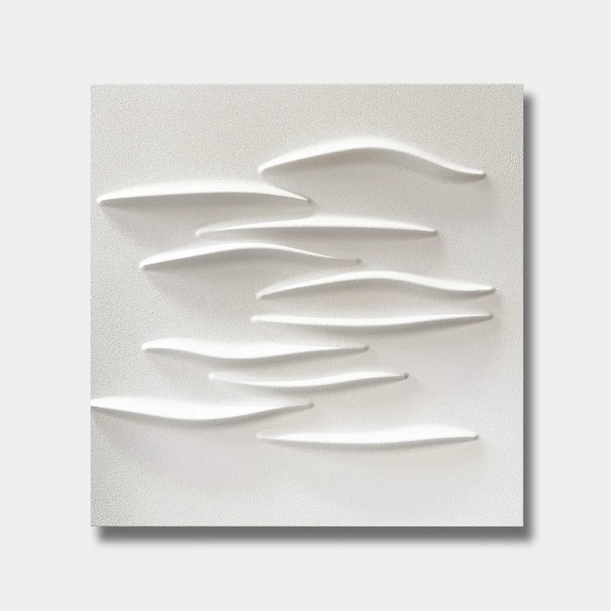 White Wave Relief Textured Painting PM#3100