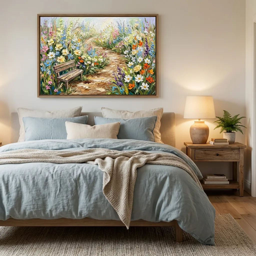 Wildflower Garden Landscape Painting AA#0238