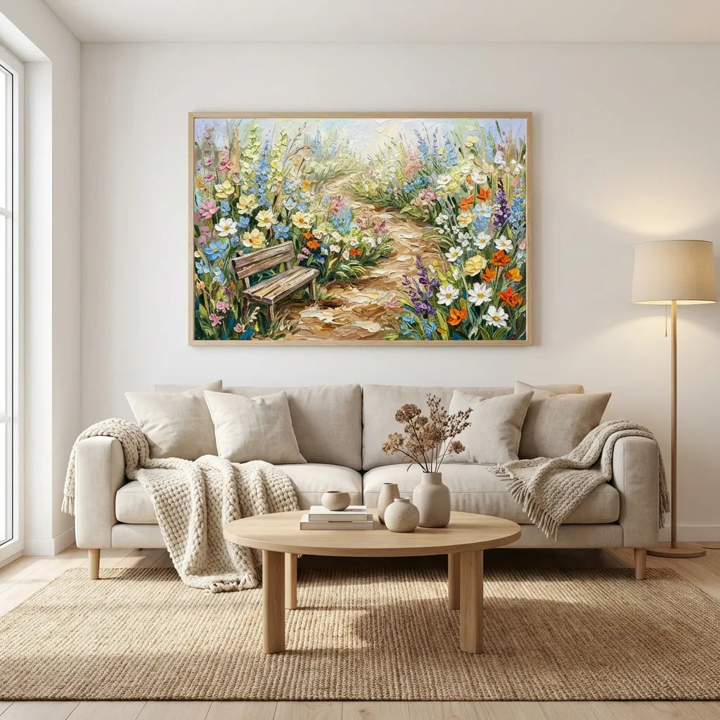 Wildflower Garden Landscape Painting AA#0238