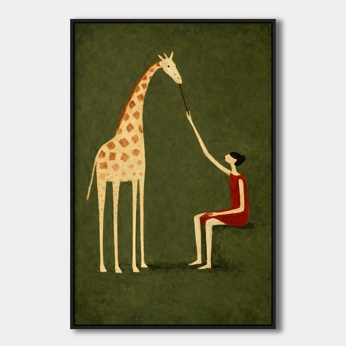 Quiet Companion-Giraffe Story Painting AP#0605